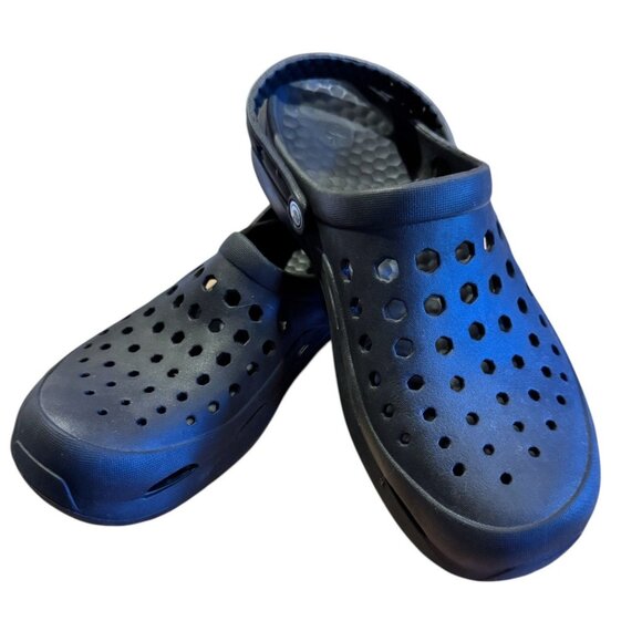 Joybees Mens Black Slip-On Clogs Size M12 Lightweight Durable Comfortable Shoes - Picture 2 of 7